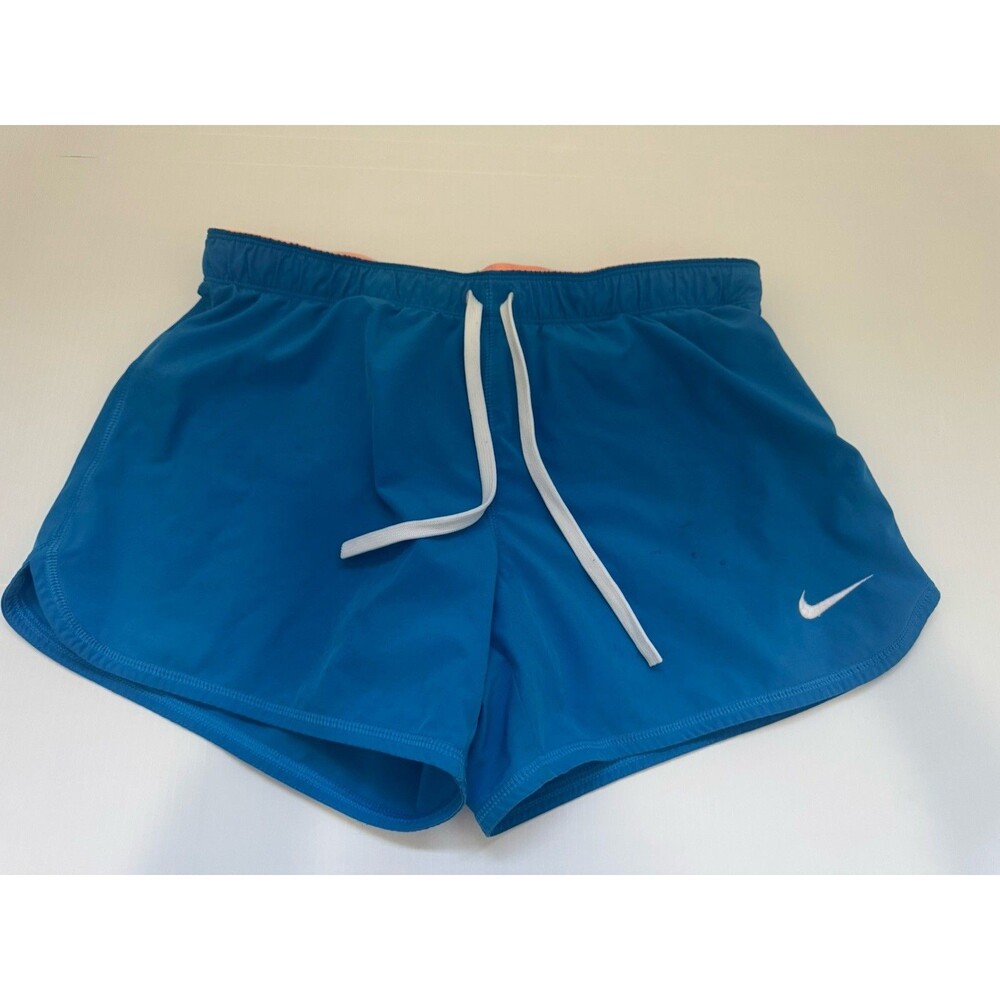 Nike Dri-FIT Women’s Running Athletic Shorts Blue Orange Size Small S